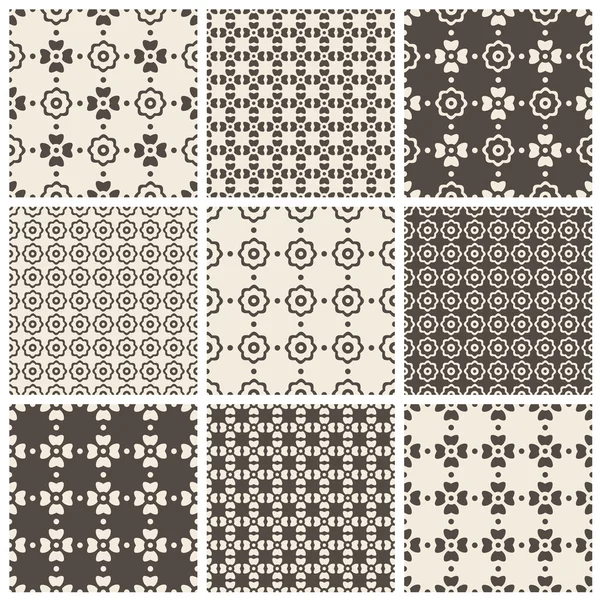 Ornaments Pattern Set — Stock Vector