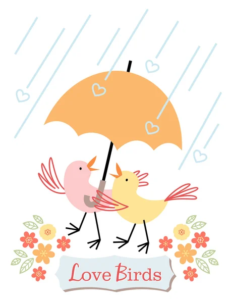 Aves de amor Ilustraciones de stock libres de derechos
