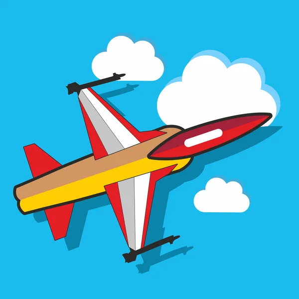 Gökyüzünde bir uçak