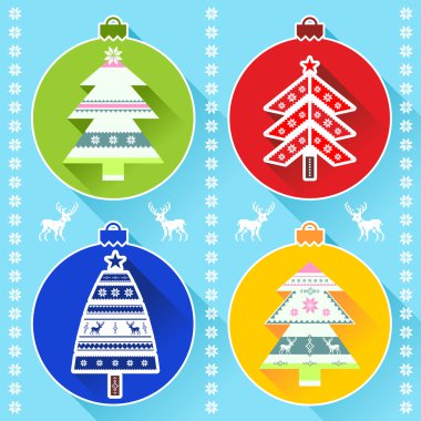 Yeni yıl ve Noel öğeleri Noel ağacı süsler