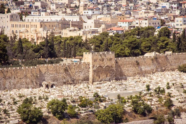Jerusalem, Israël, Tempel berg zonder El-Aqsamoskee — Stockfoto