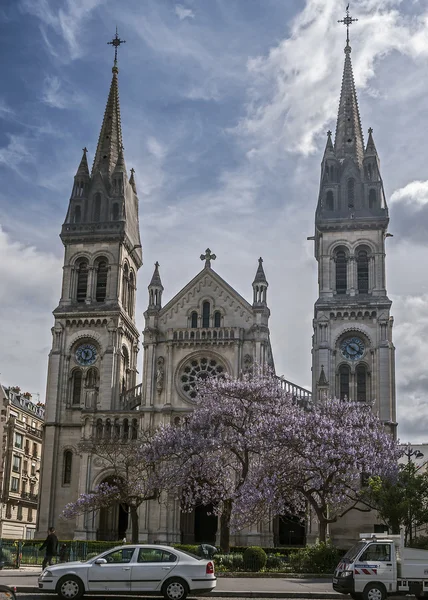 París, Francia. Iglesia de San Ambrosio en el Boulevard Voltai —  Fotos de Stock