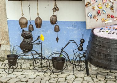 Hatıra Eşyası şehrin Obidos - Açık Hava Müzesi, Portekiz.