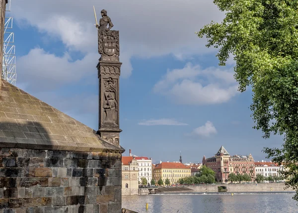 Czech Republic, Prague . View of the Mala Stranan from the Charl — Stock Photo, Image