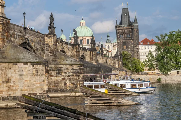 Czech Republic, Prague . View of the Mala Stranan from the Charl — Stock Photo, Image
