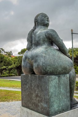 Portekiz, Lizbon. Fernando Botero heykel 