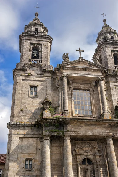 Monastery of St. Francis and a monument to its founder St. Franc — Stock Photo, Image