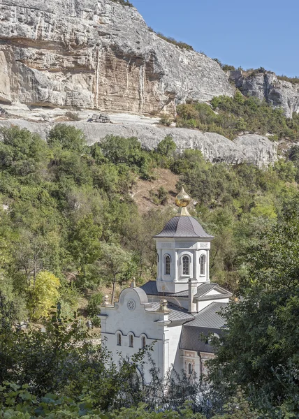 Bakhchisaray Krim Heilig Hemelvaart Orthodoxe Grot Klooster Een Van Nieuwe — Stockfoto