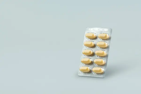 Farmaci Antibiotici Pillole Medicina Sfondo Bianco — Foto Stock