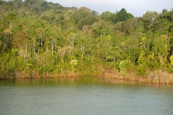 Vista de outono de lago — Fotografia de Stock