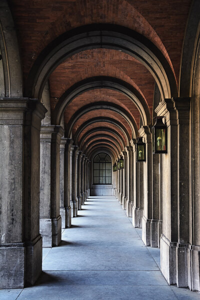 arch architecture and lights