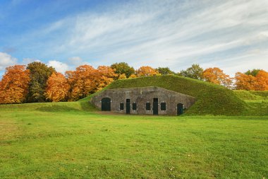 Büyük Kalesi şehrin Naarden, Hollanda.