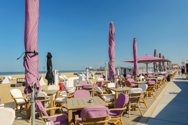 Beach Club, Scheveningen, Hollanda sahilinde.