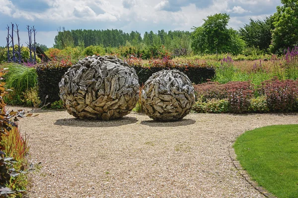 Идея сада в образцовых садах Аппель, Нидерланды — стоковое фото