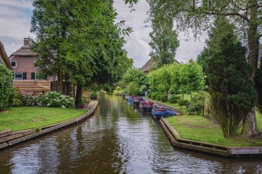 Hollandalı Venedik bilinen Giethoorn