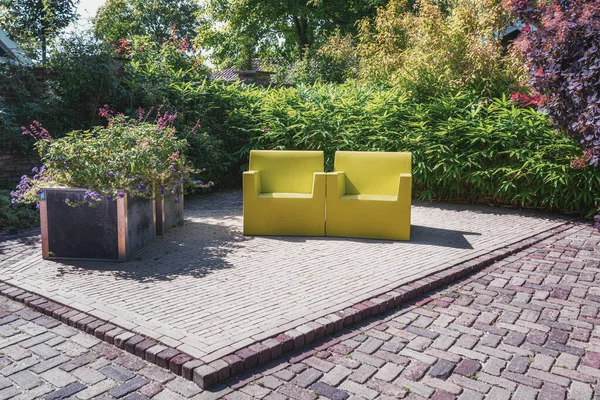 2020年7月30日 オランダ アペルテン語 オランダのアペルテン庭園は 庭園デザインの分野で新鮮で創造的なアイデアを満たす機会です — ストック写真