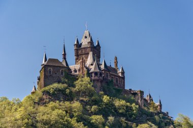 Cochem. Reichsburg Kalesi, Almanya.