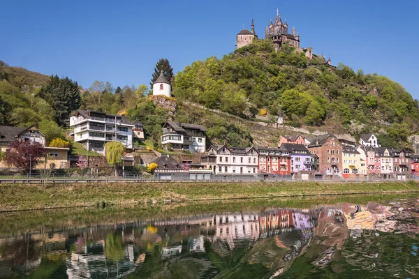 Cochem. Reichsburg várra, Németország. — Stock Fotó