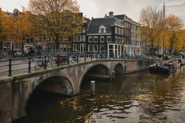 Амстердам и осень — стоковое фото