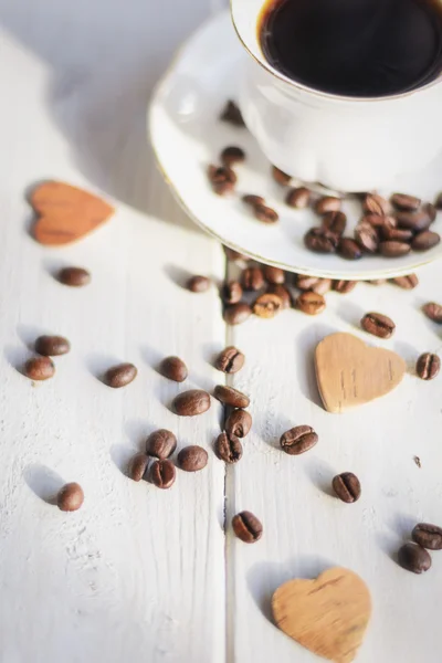 'S ochtends koffie in de zon. — Stockfoto