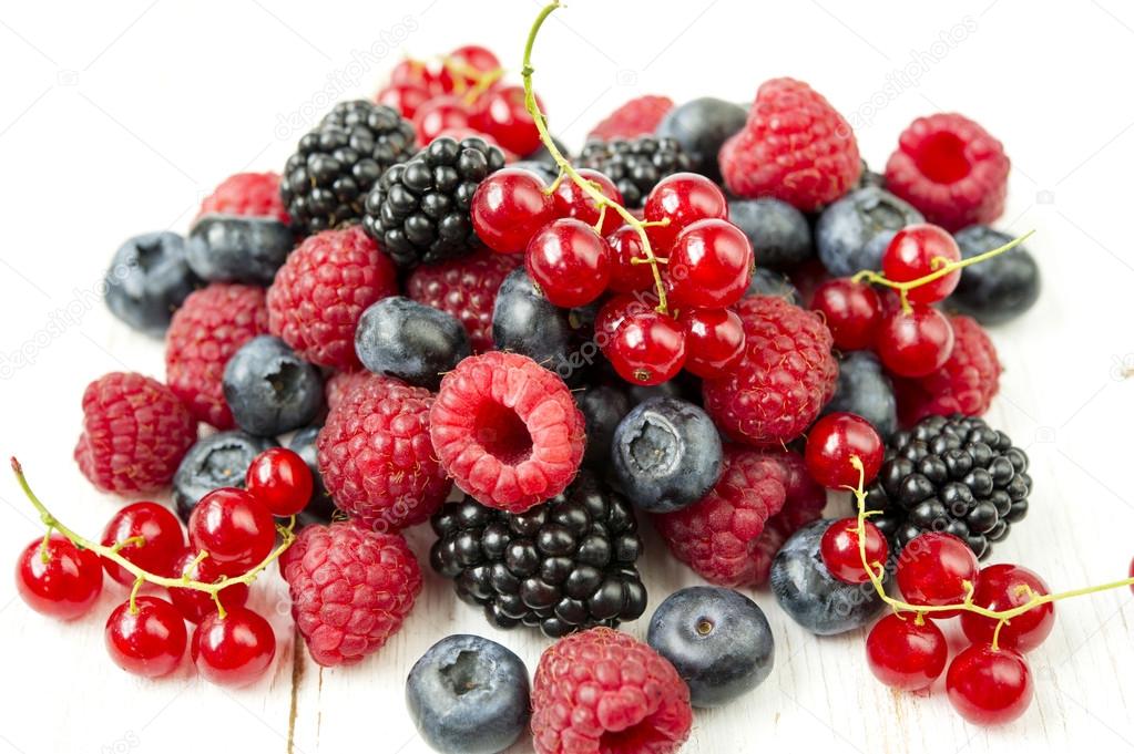Freshly collecting wild berry fruits ⬇ Stock Photo, Image by © schafar ...