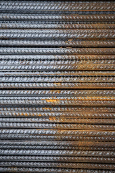 Armatura da costruzione in acciaio — Foto Stock