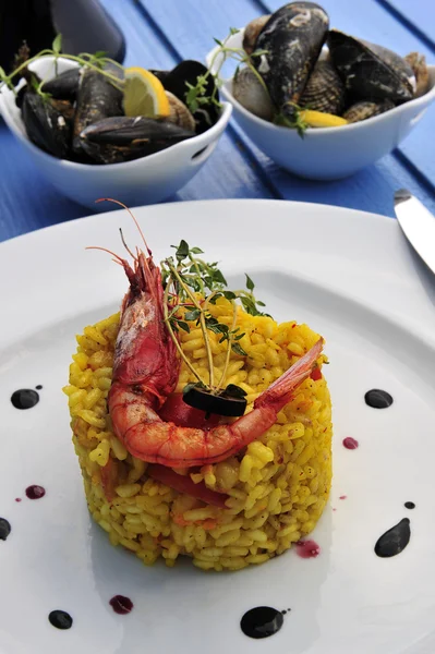 Risoto de frutos do mar — Fotografia de Stock