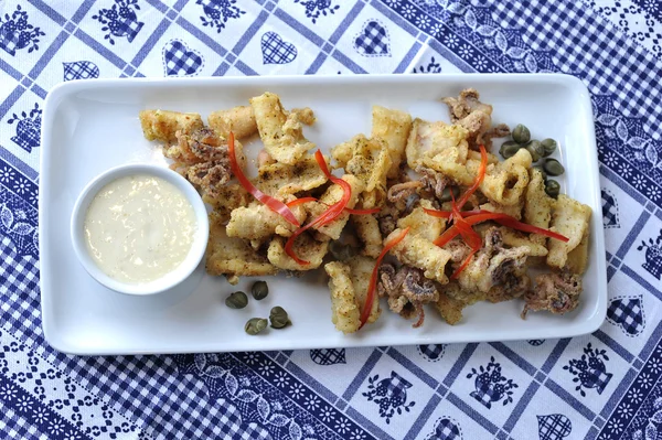 Gebakken calamri — Stockfoto