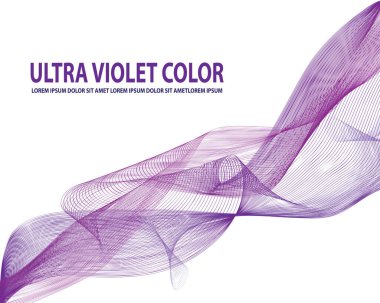 Modern ultraviyole renkli sıvı poster kapağı. Beyaz mor soyut geometrik şablon ve harmanlanmış şekiller.