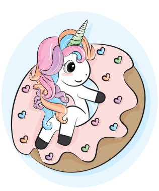 Unicorn 'un donutlu çizgi filminin çizeri