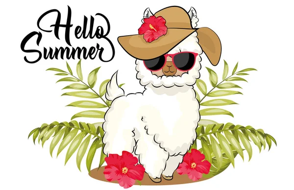 Little Cool Smells Sunglasses Text Hello Summer Shirts Phone Case — Stock Vector