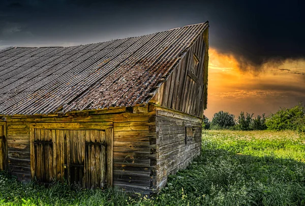 Thunderstorm Approaches Sun Goes Sleep — Stock Photo, Image