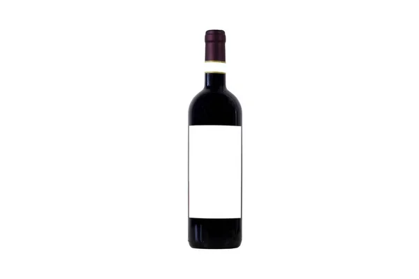 Wine Bottle Isolated White Background — Stock Photo, Image