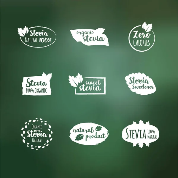 Ensemble Vectoriel Éléments Conception Blancs Modèle Conception Logo Icônes Badges — Image vectorielle