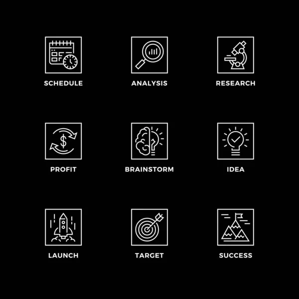 Σύνολο Διανυσματικών Στοιχείων Σχεδιασμού Πρότυπο Σχεδιασμού Λογότυπου Εικονίδια Και Σήματα — Διανυσματικό Αρχείο
