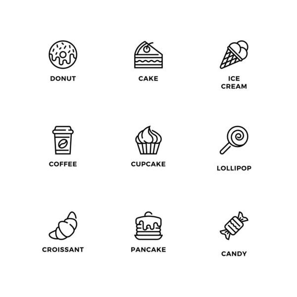 Vector Set Van Design Elementen Logo Design Sjabloon Iconen Badges — Stockvector