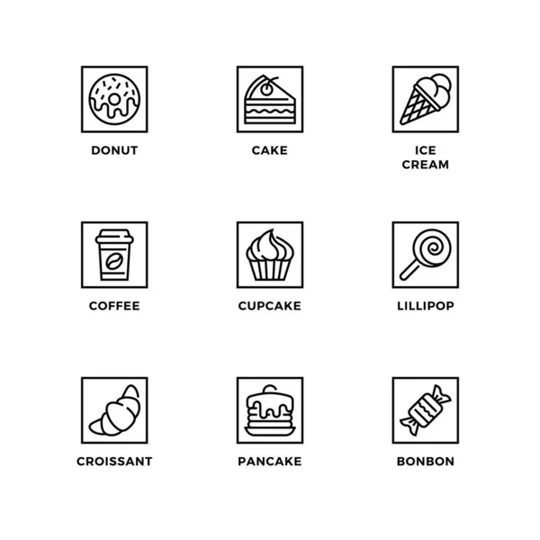 Vector Set Van Design Elementen Logo Design Sjabloon Iconen Badges — Stockvector