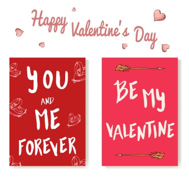 Vektör romantik harfler. Aşk için alıntı ile aşk kartları kümesi. Sevgilim ol.