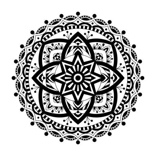 Vektör yuvarlak mandalalar. Grafik şablonu tasarımınız için. Dekoratif retro süsleme. Çiçekler ile çizilmiş arka plan el.