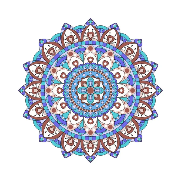 Elementos abstractos de diseño. Mandalas redondas en vector. Plantilla gráfica para su diseño. Adorno retro decorativo . — Vector de stock