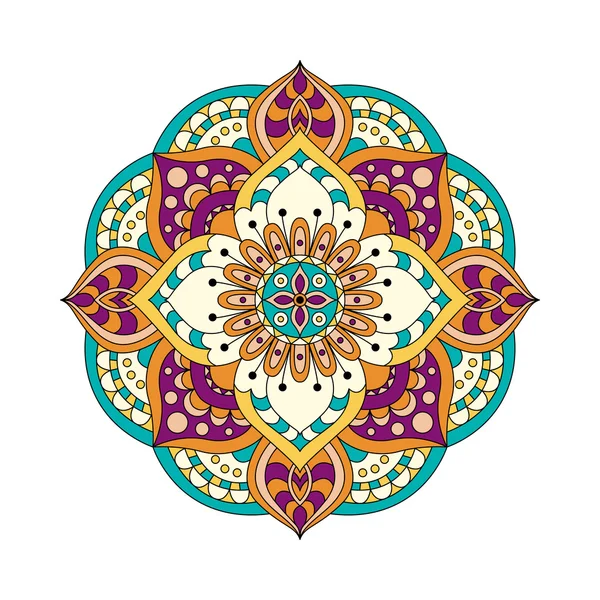 Soyut tasarım öğeleri. Vektör yuvarlak mandalalar. Grafik şablonu tasarımınız için. Dekoratif retro süsleme.