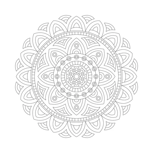 Elementos abstractos de diseño. Mandalas redondas en vector. Plantilla gráfica para su diseño. Adorno retro decorativo . — Archivo Imágenes Vectoriales