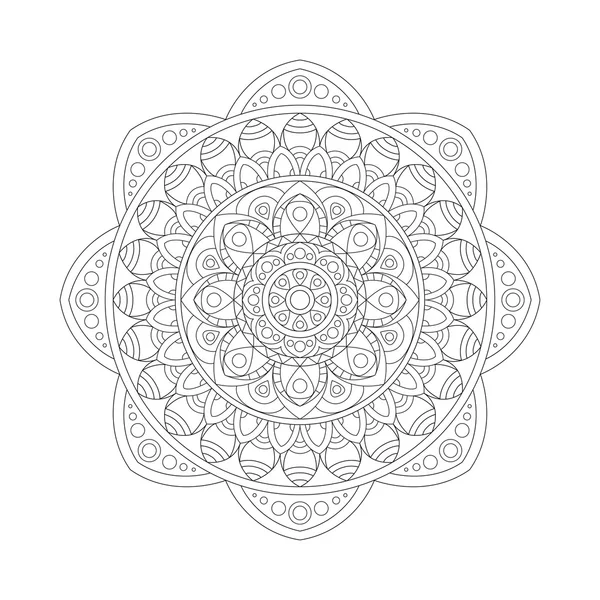 Elementos abstractos de diseño. Mandalas redondas en vector. Plantilla gráfica para su diseño. Adorno retro decorativo . — Archivo Imágenes Vectoriales