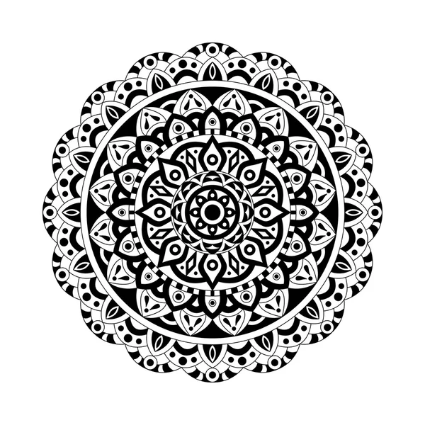 Abstrakte Gestaltungselemente. runde Mandalas im Vektor. Grafikvorlage für Ihr Design. Dekoratives Retro-Ornament. — Stockvektor