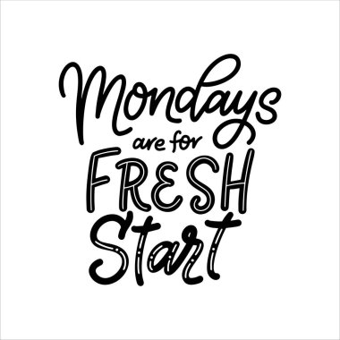 El yazısı tipografik poster ve yeni bir başlangıç alıntısı. Kart, baskı ve çıkartmalar için ilham verici bir metin konsepti. Vektör illüstrasyonu