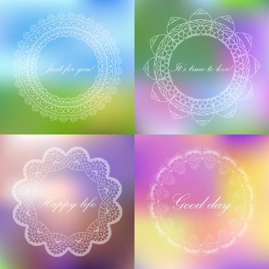 Mevsimlik arka plan retro tarzı işareti ile kümesi. Tex ile çerçeve