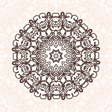 soyut tasarım öğesi. Mandala vektör yuvarlak. grafik templa