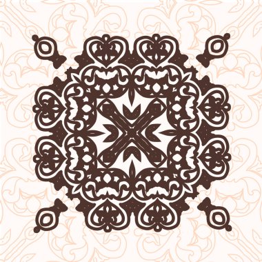 soyut tasarım öğesi. yuvarlak süsleme desen