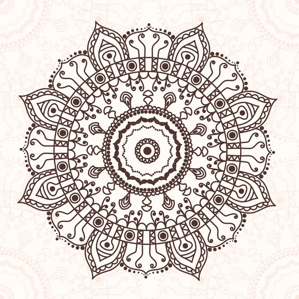 Élément de design abstrait. Mandala rond en vecteur. Templa graphique — Image vectorielle