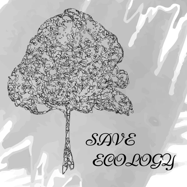 Eco design. Vektorové téma ekologie. Šablona pro zelený produkt. — Stockový vektor